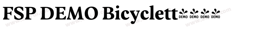 FSP DEMO Bicyclett字体转换 FSP DEMO Bicyclett字体转换